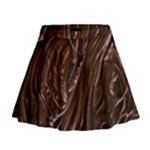 Chocolate Texture, Dark Chocolate Background Mini Flare Skirt