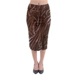 Chocolate Texture, Dark Chocolate Background Midi Pencil Skirt