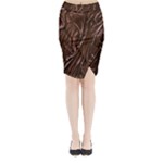 Chocolate Texture, Dark Chocolate Background Midi Wrap Pencil Skirt