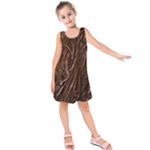 Chocolate Texture, Dark Chocolate Background Kids  Sleeveless Dress