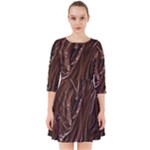 Chocolate Texture, Dark Chocolate Background Smock Dress