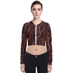 Chocolate Texture, Dark Chocolate Background Long Sleeve Zip Up Bomber Jacket