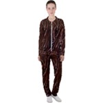 Chocolate Texture, Dark Chocolate Background Casual Jacket and Pants Set