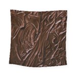 Chocolate Texture, Dark Chocolate Background Square Tapestry (Small)