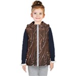 Chocolate Texture, Dark Chocolate Background Kids  Hooded Puffer Vest