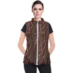 Chocolate Texture, Dark Chocolate Background Women s Puffer Vest