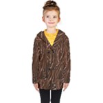 Chocolate Texture, Dark Chocolate Background Kids  Double Breasted Button Coat