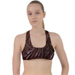 Chocolate Texture, Dark Chocolate Background Criss Cross Racerback Sports Bra