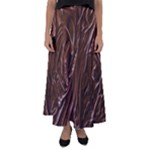 Chocolate Texture, Dark Chocolate Background Flared Maxi Skirt