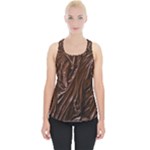 Chocolate Texture, Dark Chocolate Background Piece Up Tank Top