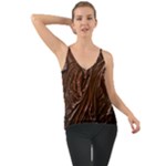 Chocolate Texture, Dark Chocolate Background Chiffon Cami