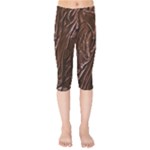 Chocolate Texture, Dark Chocolate Background Kids  Capri Leggings 