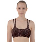 Chocolate Texture, Dark Chocolate Background Line Them Up Sports Bra