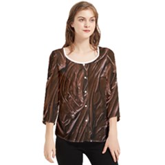 Chiffon Quarter Sleeve Blouse 