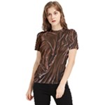 Chocolate Texture, Dark Chocolate Background Women s Short Sleeve Rash Guard