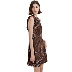 Cocktail Party Halter Sleeveless Dress With Pockets 