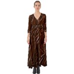 Chocolate Texture, Dark Chocolate Background Button Up Boho Maxi Dress