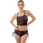 Chocolate Texture, Dark Chocolate Background Mini Tank Bikini Set