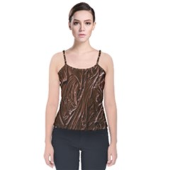 Velvet Spaghetti Strap Top 