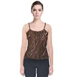 Chocolate Texture, Dark Chocolate Background Velvet Spaghetti Strap Top