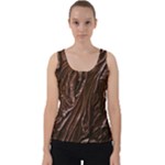 Chocolate Texture, Dark Chocolate Background Velvet Tank Top