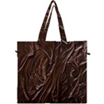 Chocolate Texture, Dark Chocolate Background Canvas Travel Bag