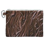 Chocolate Texture, Dark Chocolate Background Canvas Cosmetic Bag (XL)