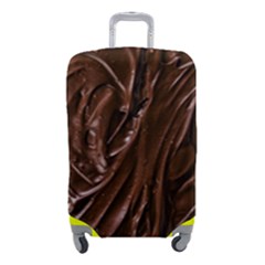 Chocolate Texture, Dark Chocolate Background Luggage Cover (Small) from ArtsNow.com