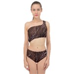 Chocolate Texture, Dark Chocolate Background Spliced Up Two Piece Swimsuit