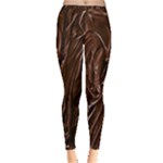 Chocolate Texture, Dark Chocolate Background Inside Out Leggings