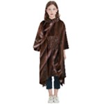 Chocolate Texture, Dark Chocolate Background Kids  Hooded Rain Ponchos