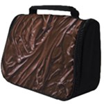 Chocolate Texture, Dark Chocolate Background Full Print Travel Pouch (Big)