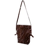 Chocolate Texture, Dark Chocolate Background Folding Shoulder Bag