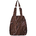 Chocolate Texture, Dark Chocolate Background Center Zip Backpack