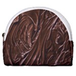 Chocolate Texture, Dark Chocolate Background Horseshoe Style Canvas Pouch