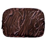 Chocolate Texture, Dark Chocolate Background Make Up Pouch (Small)