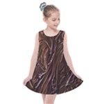 Chocolate Texture, Dark Chocolate Background Kids  Summer Dress