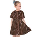 Chocolate Texture, Dark Chocolate Background Kids  Sailor Dress