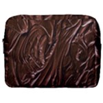 Chocolate Texture, Dark Chocolate Background Make Up Pouch (Large)