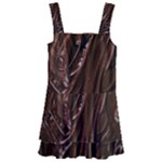 Chocolate Texture, Dark Chocolate Background Kids  Layered Skirt Swimsuit