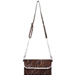 Chocolate Texture, Dark Chocolate Background Mini Crossbody Handbag