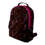 Chocolate Texture, Dark Chocolate Background Flap Pocket Backpack (Large)