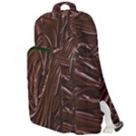 Chocolate Texture, Dark Chocolate Background Double Compartment Backpack