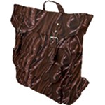 Chocolate Texture, Dark Chocolate Background Buckle Up Backpack