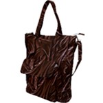 Chocolate Texture, Dark Chocolate Background Shoulder Tote Bag