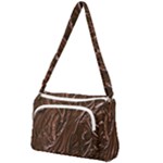 Chocolate Texture, Dark Chocolate Background Front Pocket Crossbody Bag