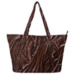 Chocolate Texture, Dark Chocolate Background Full Print Shoulder Bag