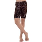 Chocolate Texture, Dark Chocolate Background Kids  Lightweight Velour Cropped Yoga Leggings