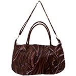 Chocolate Texture, Dark Chocolate Background Removable Strap Handbag