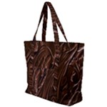 Chocolate Texture, Dark Chocolate Background Zip Up Canvas Bag